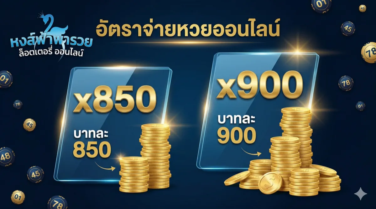 อัตราจ่ายหวยออนไลน์ เปรียบเทียบทุกประเภท 2569